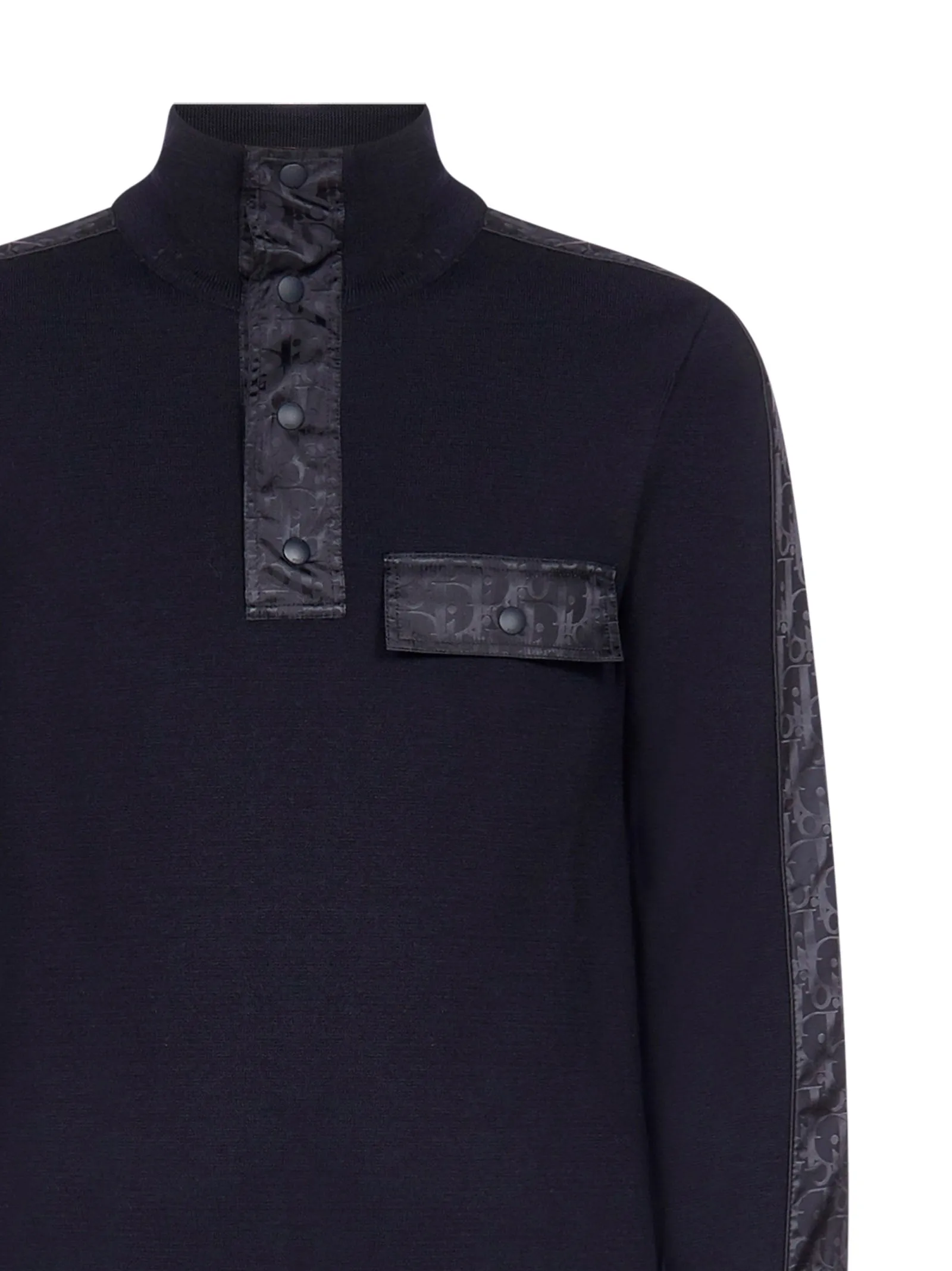 Dior Homme Oblique Insert High Collar Sweater