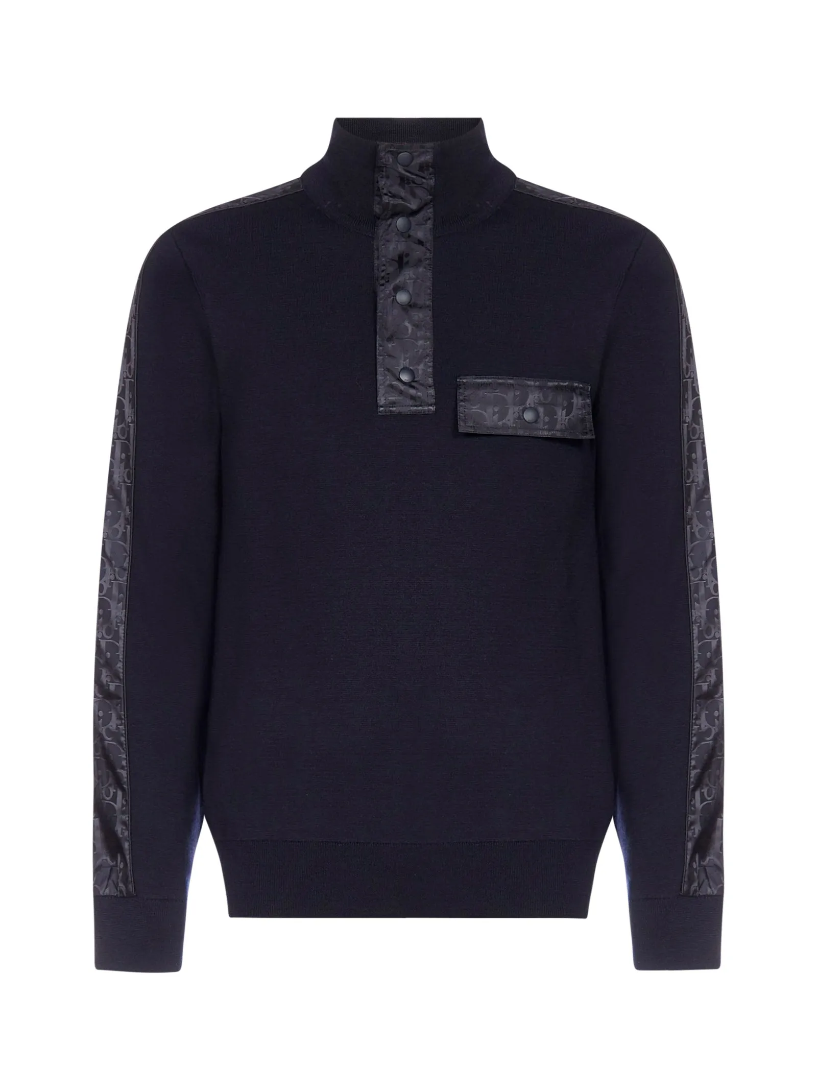 Dior Homme Oblique Insert High Collar Sweater