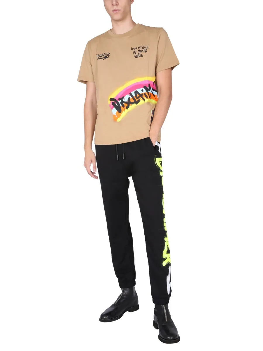 Disclaimer Printed Crewneck T-Shirt