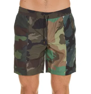 Dolce & Gabbana Camouflage Printed Drawstring Swim Shorts