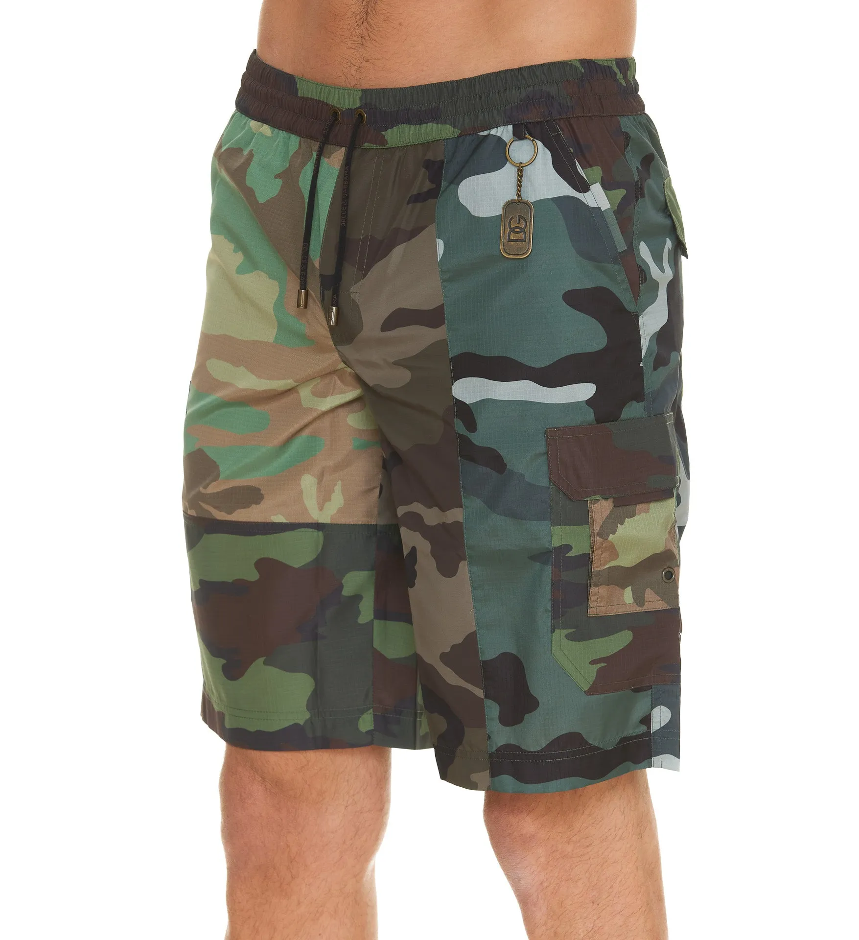 Dolce & Gabbana Camouflage Printed Swim Shorts