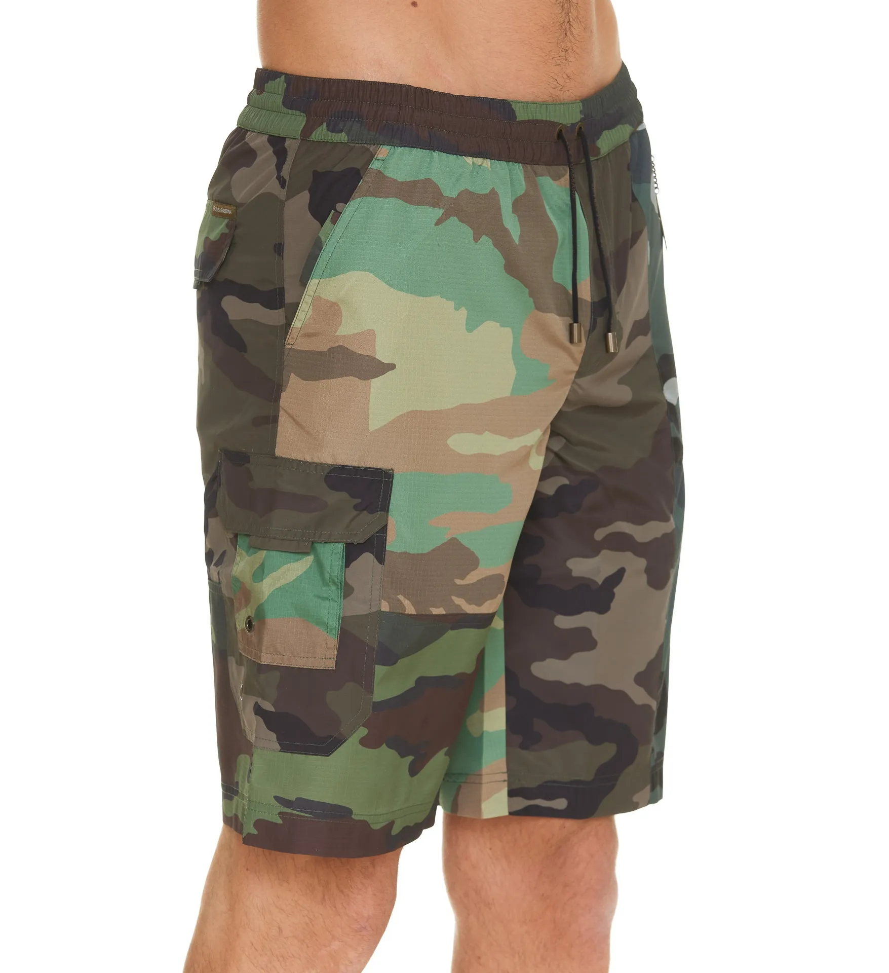 Dolce & Gabbana Camouflage Printed Swim Shorts