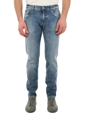 Dolce & Gabbana Distressed Skinny Stretch Jeans