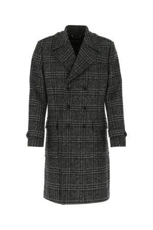 Dolce & Gabbana Double-Breasted Checked Coat