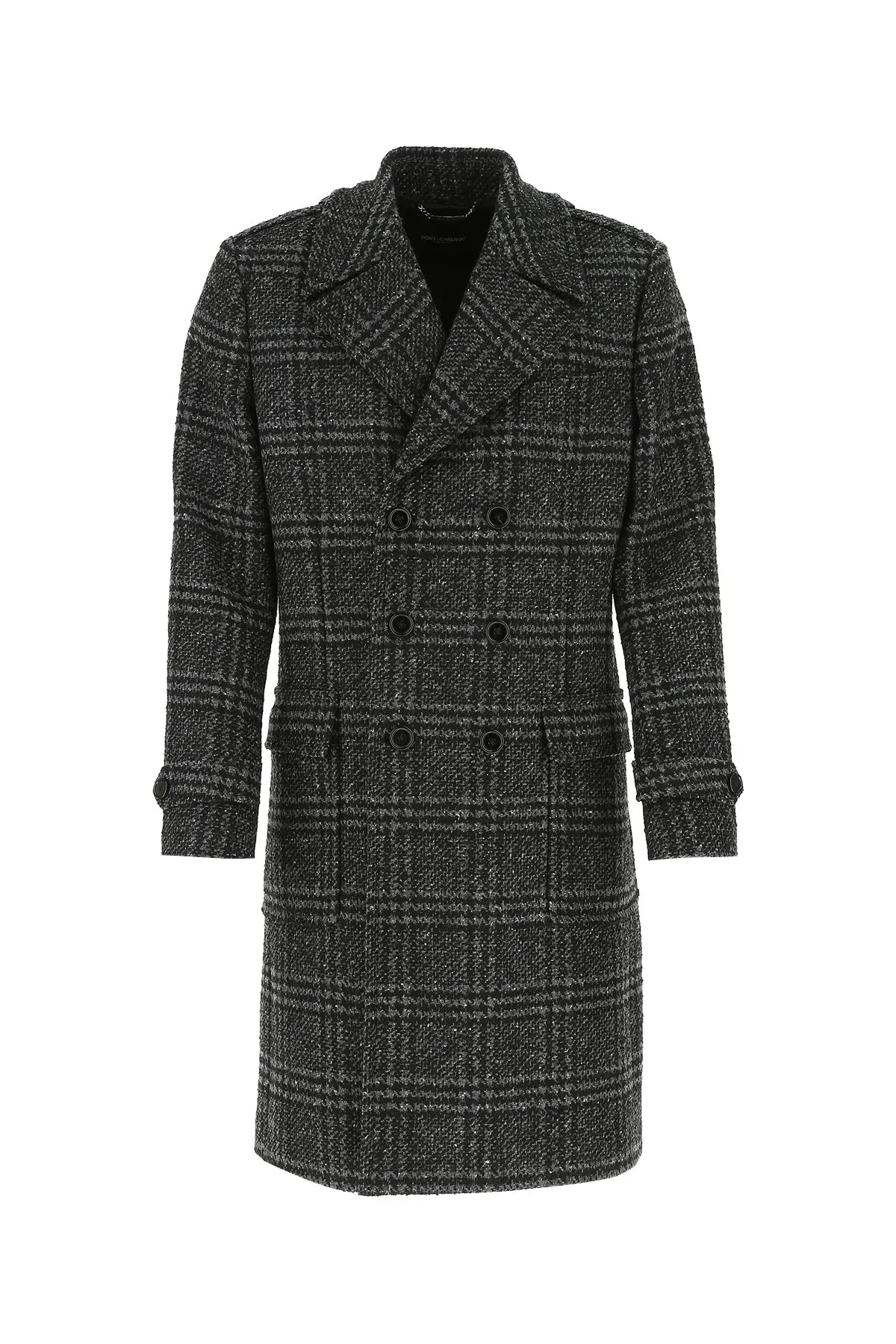 Dolce & Gabbana Double-Breasted Checked Coat