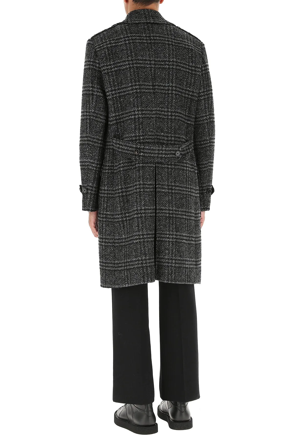 Dolce & Gabbana Double-Breasted Checked Coat