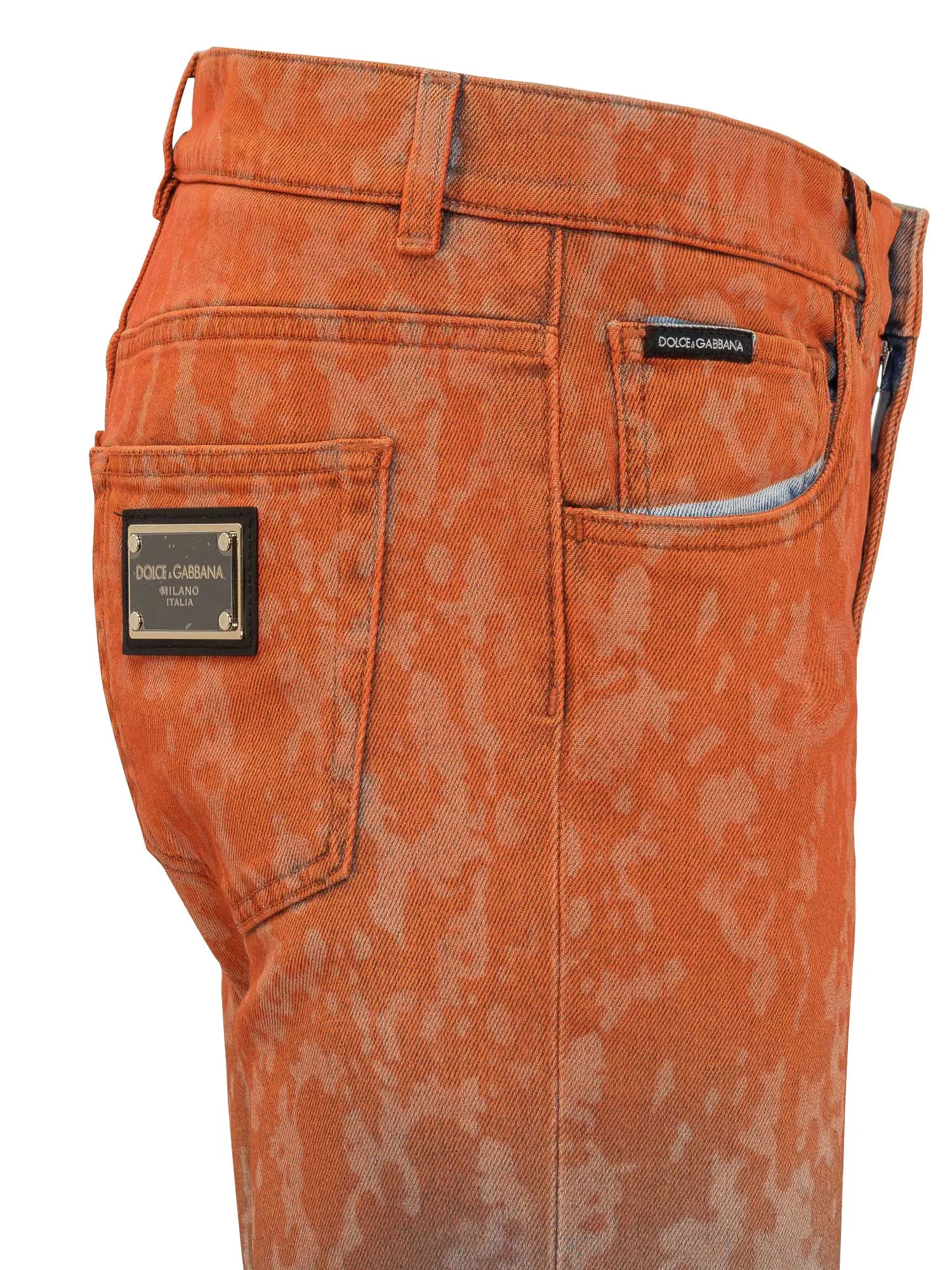 Dolce & Gabbana Gradient Logo Patch Jeans