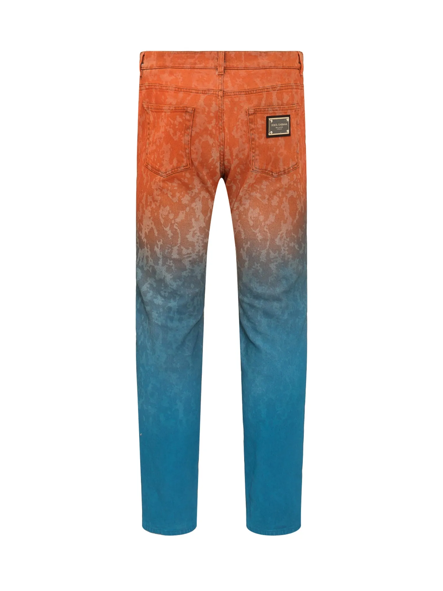 Dolce & Gabbana Gradient Logo Patch Jeans