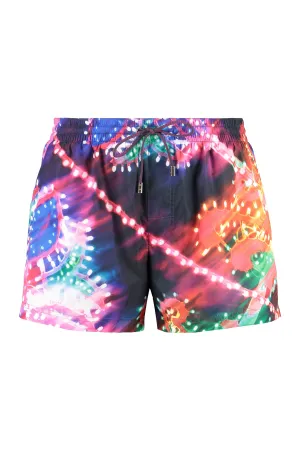 Dolce & Gabbana Graphic Printed Drawstring Swimshorts