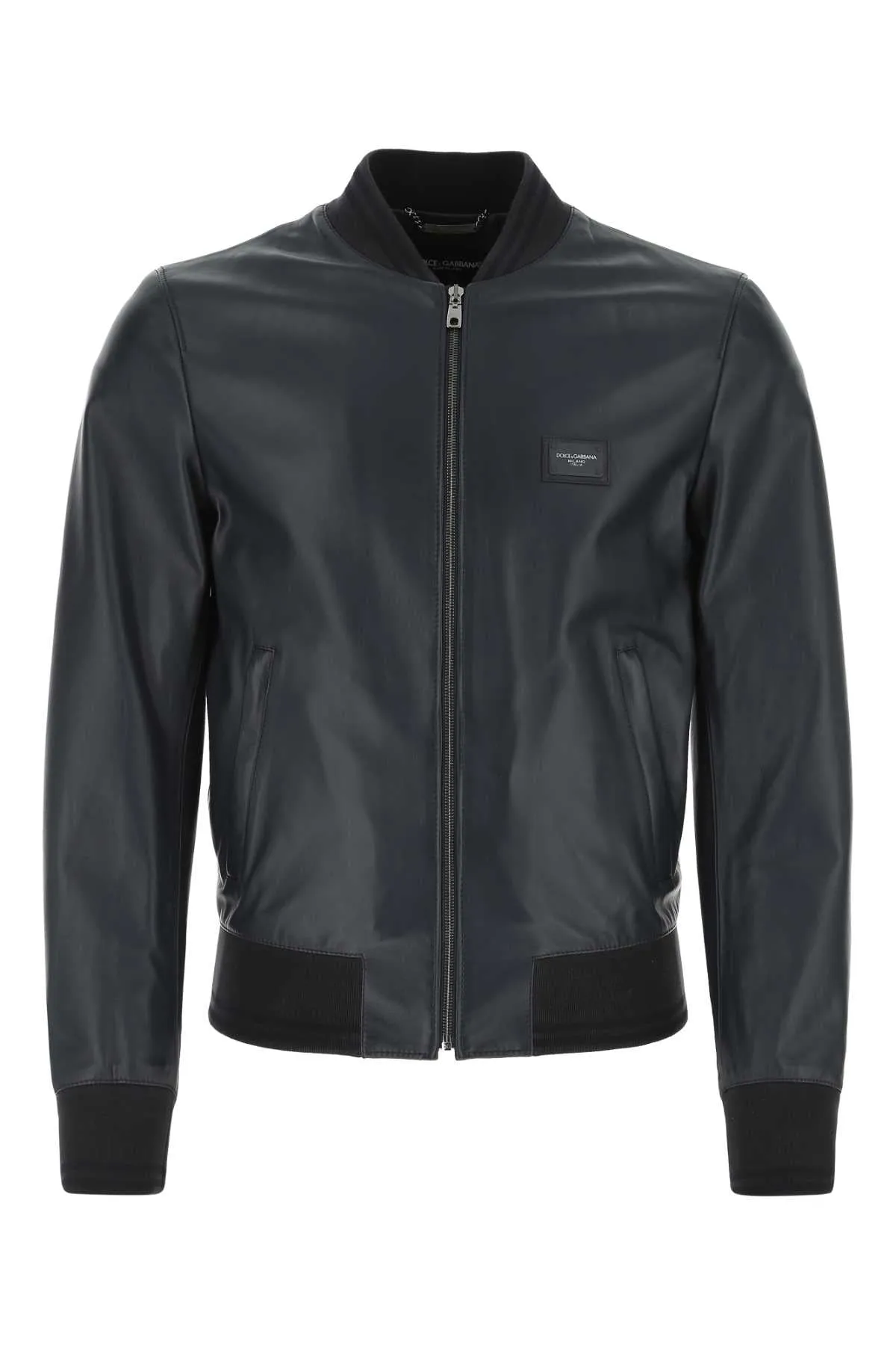 Dolce & Gabbana Leather Bomber Jacket