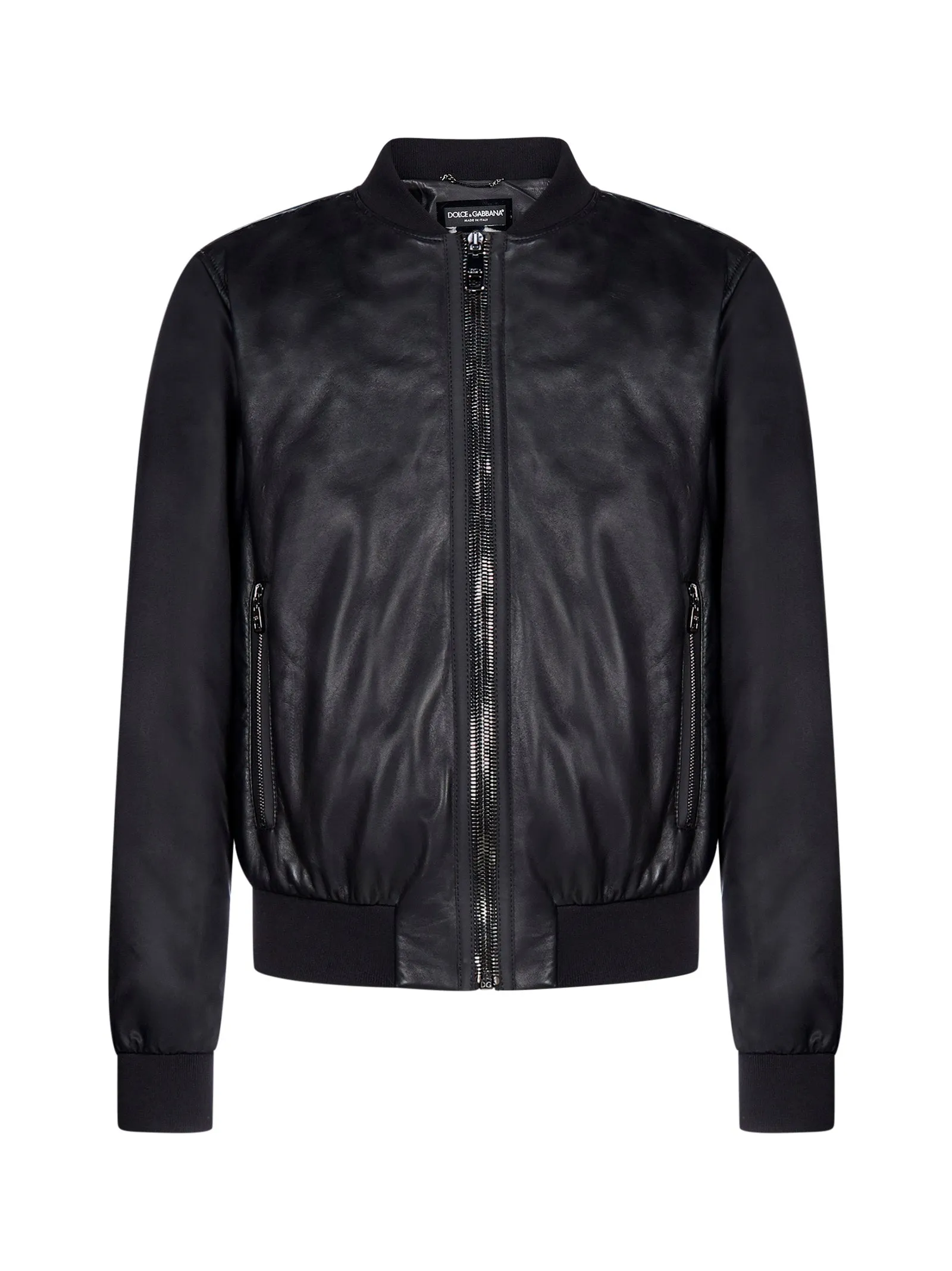 Dolce & Gabbana Leather Bomber Jacket