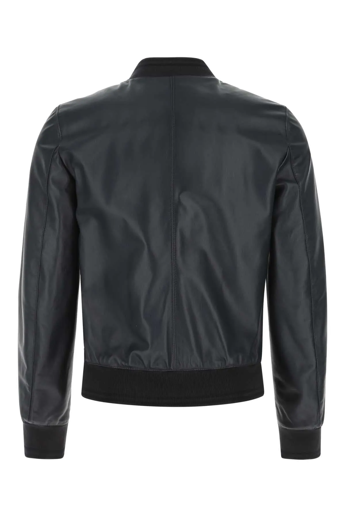 Dolce & Gabbana Leather Bomber Jacket