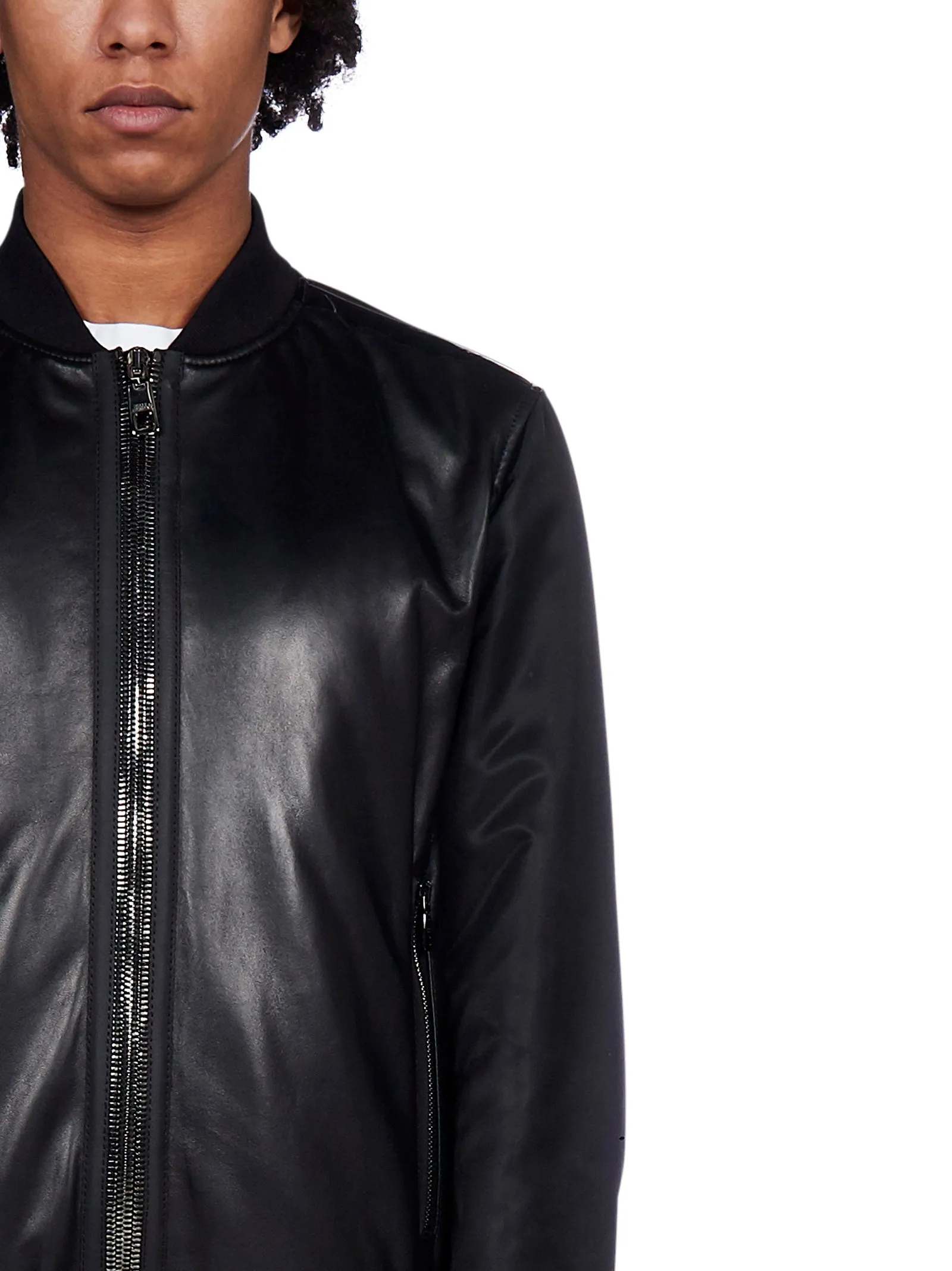 Dolce & Gabbana Leather Bomber Jacket