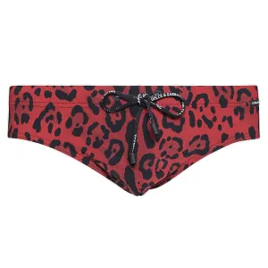 Dolce & Gabbana Leopard-Printed Swim Briefs
