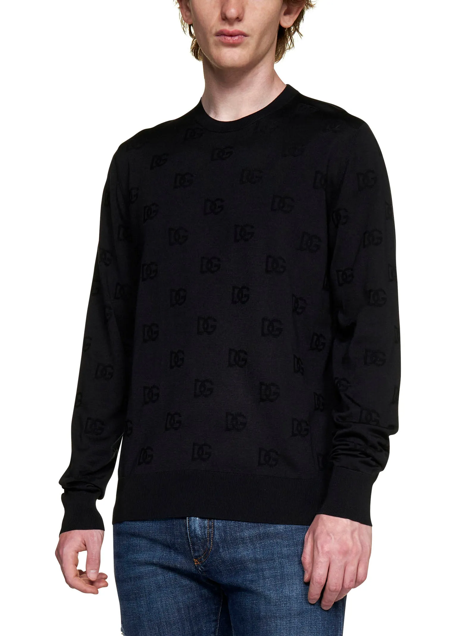 Dolce & Gabbana Logo Detailed Crewneck Sweater