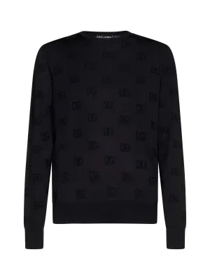 Dolce & Gabbana Logo Detailed Crewneck Sweater