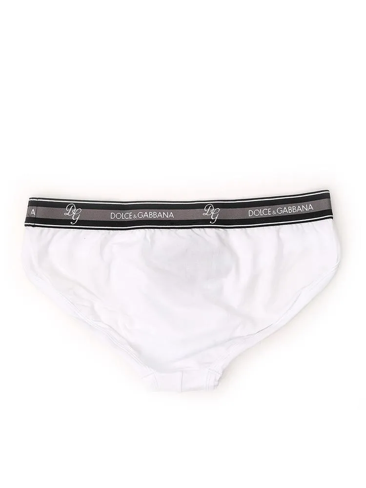 Dolce & Gabbana Logo Embroidered Briefs