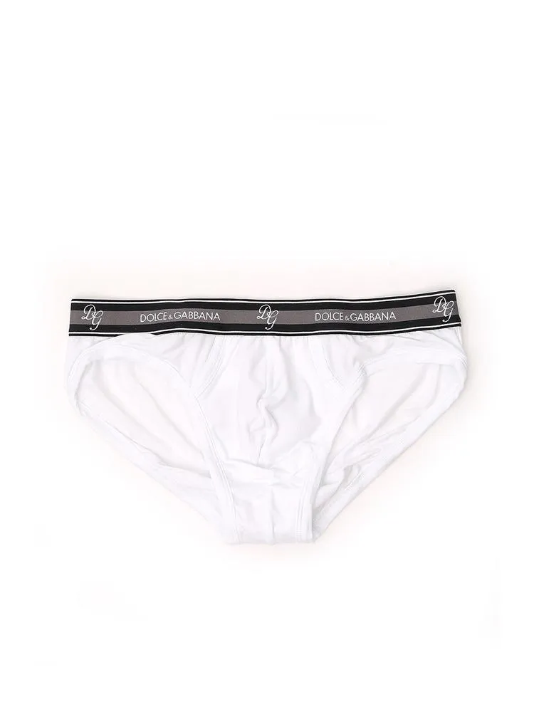 Dolce & Gabbana Logo Embroidered Briefs