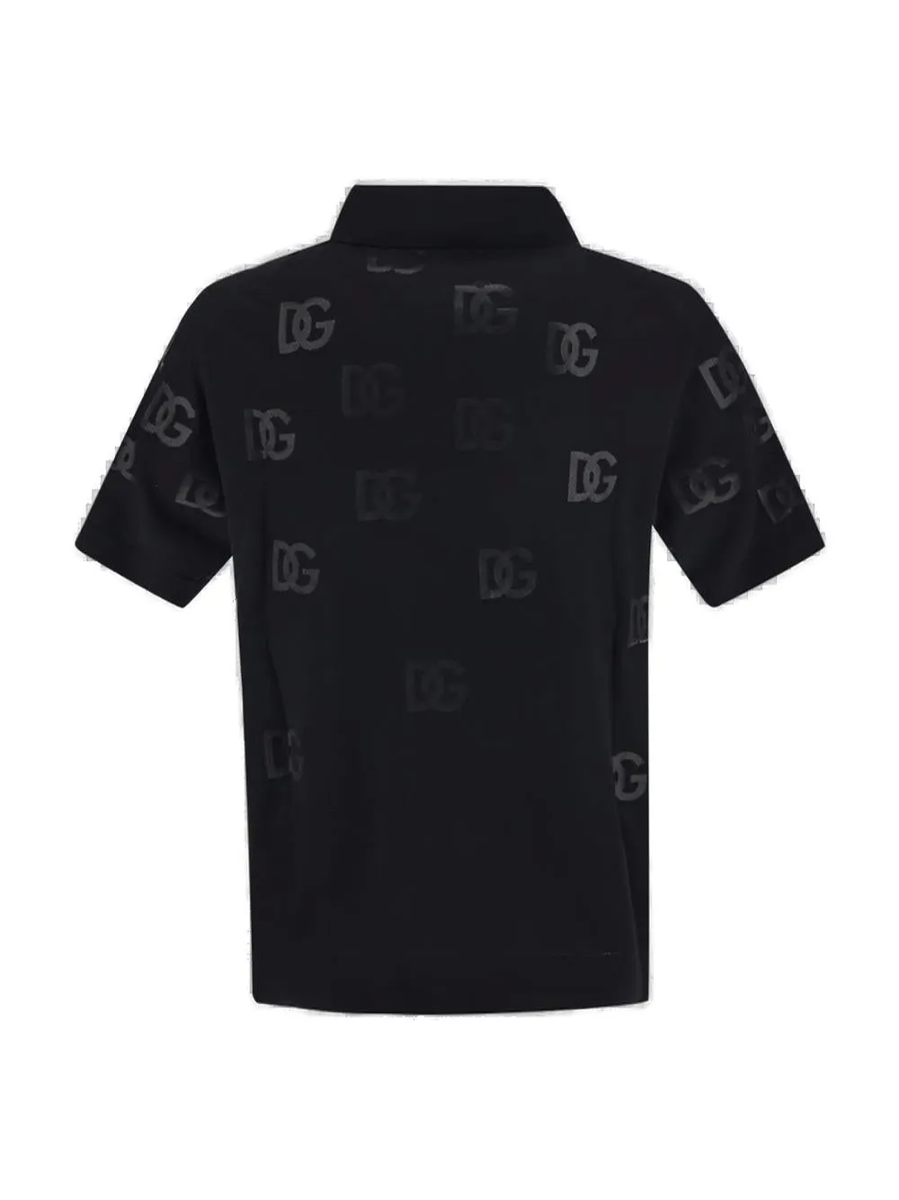 Dolce & Gabbana Logo Embroidered Buttoned Polo Shirt