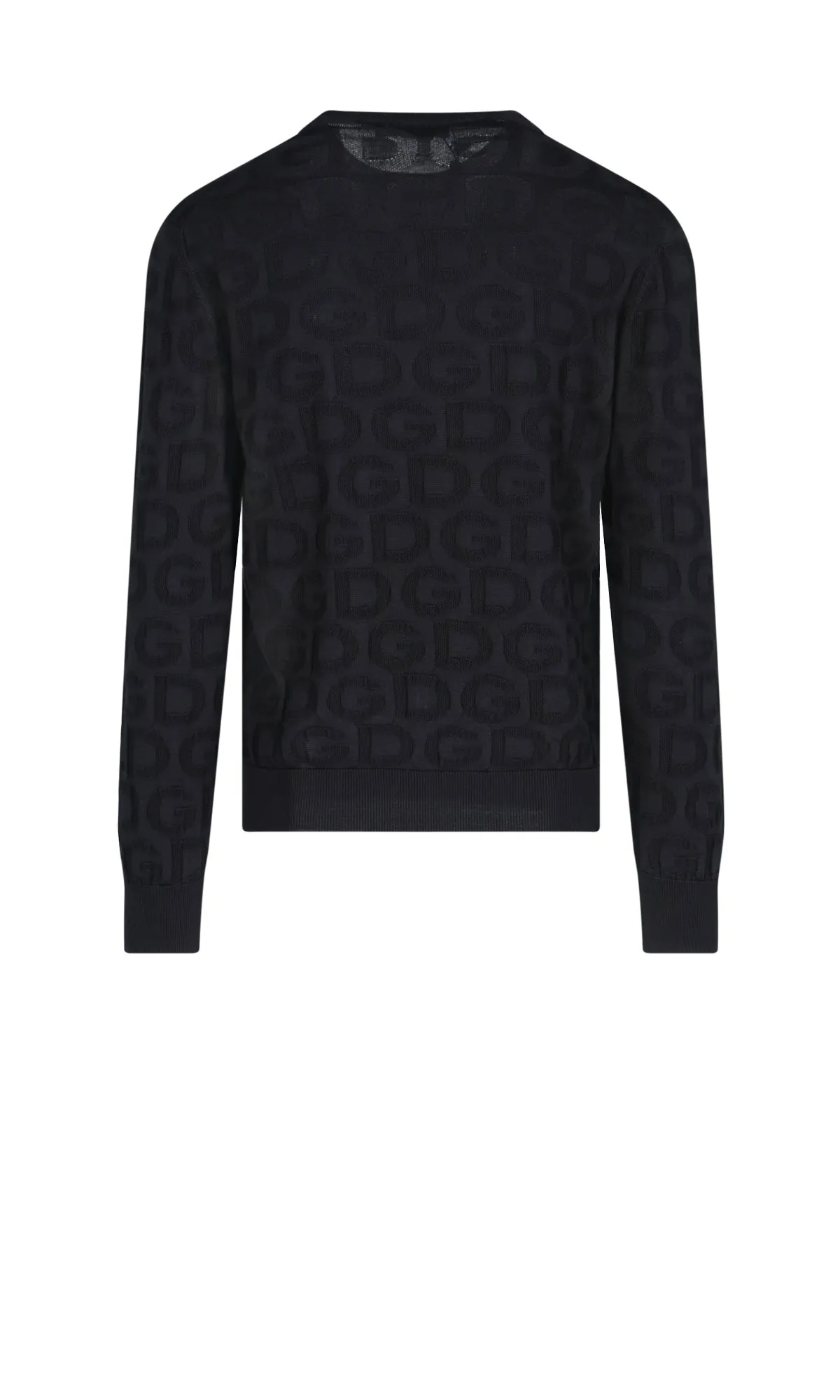 Dolce & Gabbana Logo Motif Jacquard Sweater