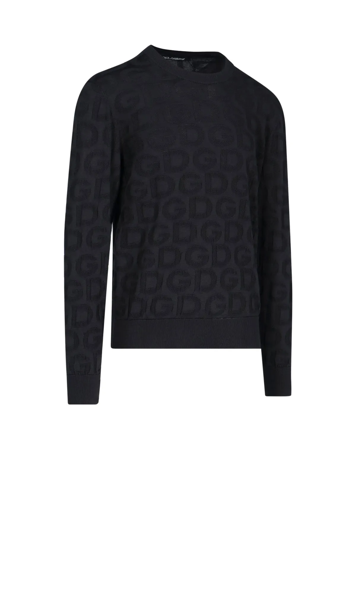 Dolce & Gabbana Logo Motif Jacquard Sweater