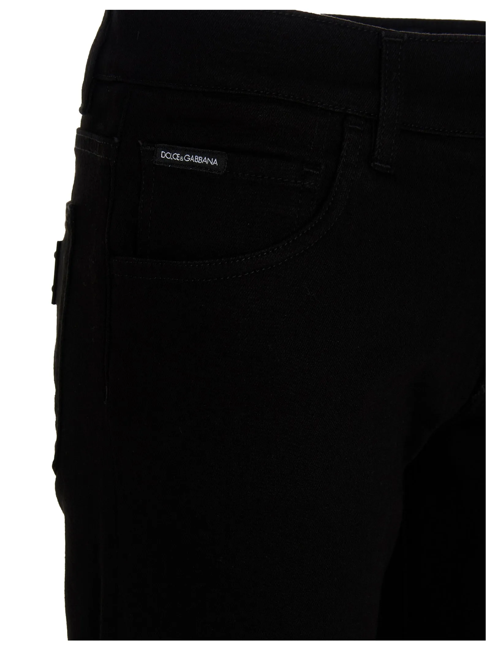 Dolce & Gabbana Logo Patch Jeans
