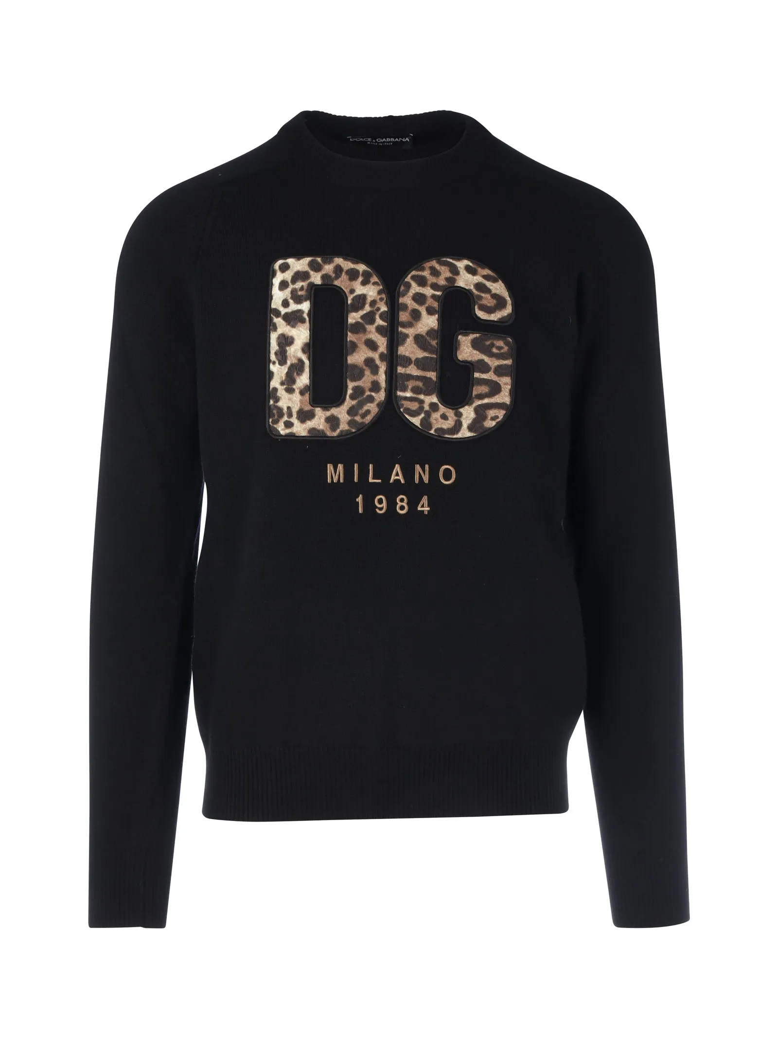 Dolce & Gabbana Logo Patch Knit Sweater