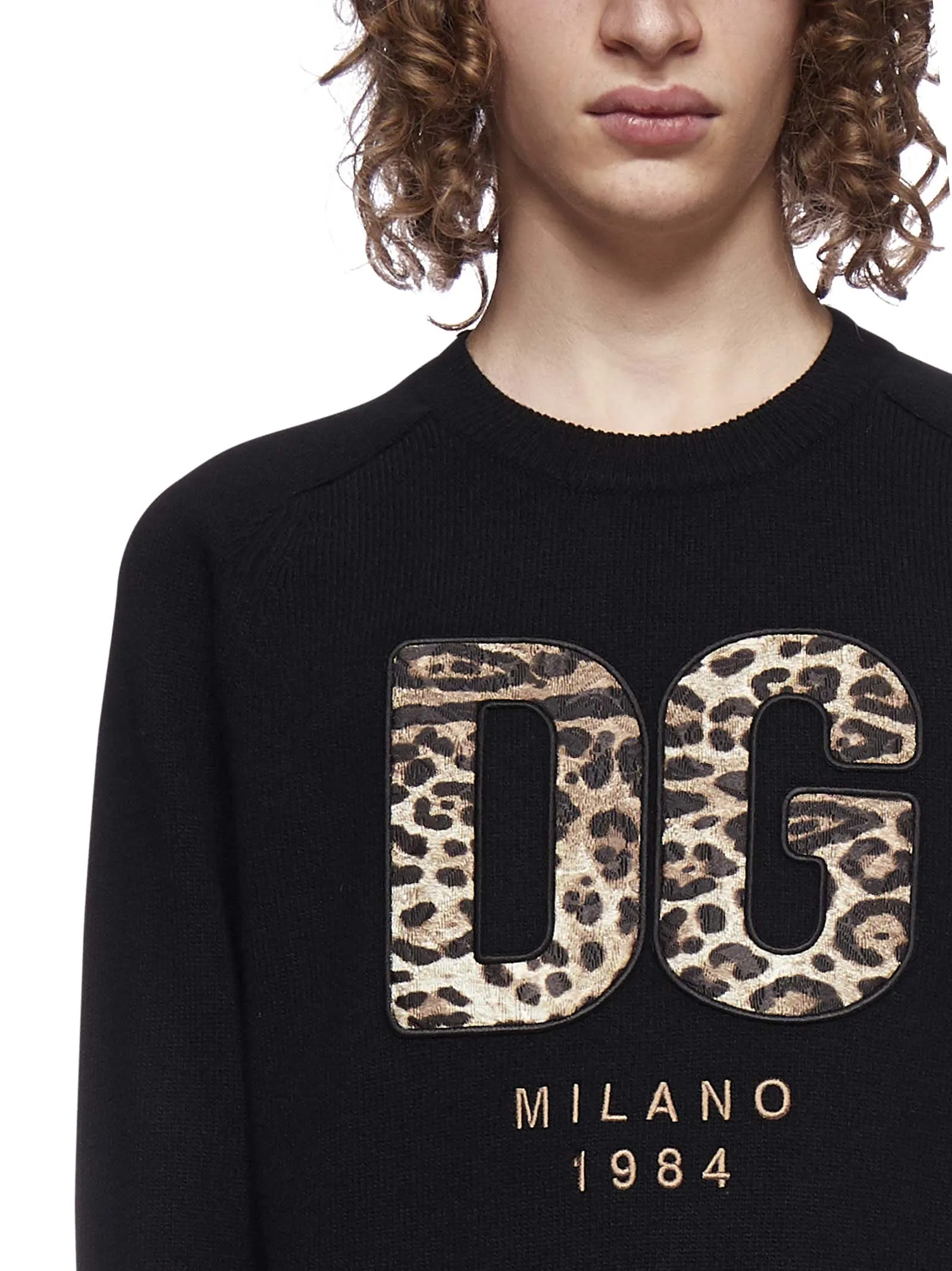 Dolce & Gabbana Logo Patch Knit Sweater