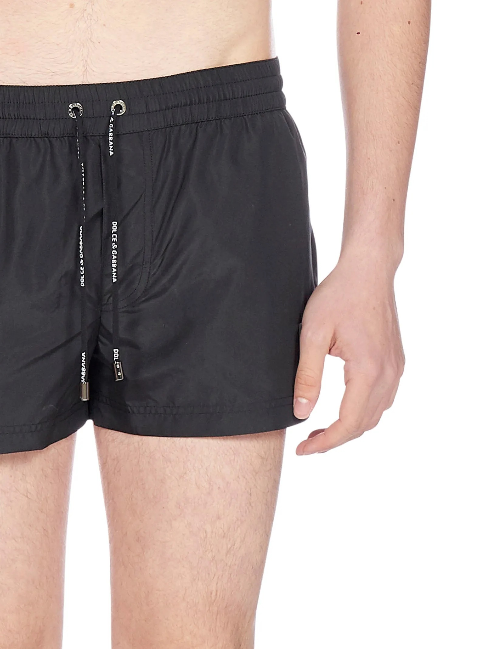 Dolce & Gabbana Logo Patch Swimming Shorts