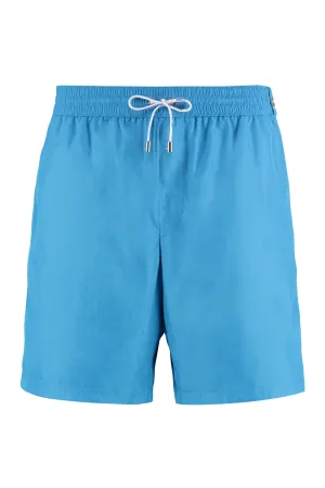 Dolce & Gabbana Logo Plaque Drawstring Swim Shorts