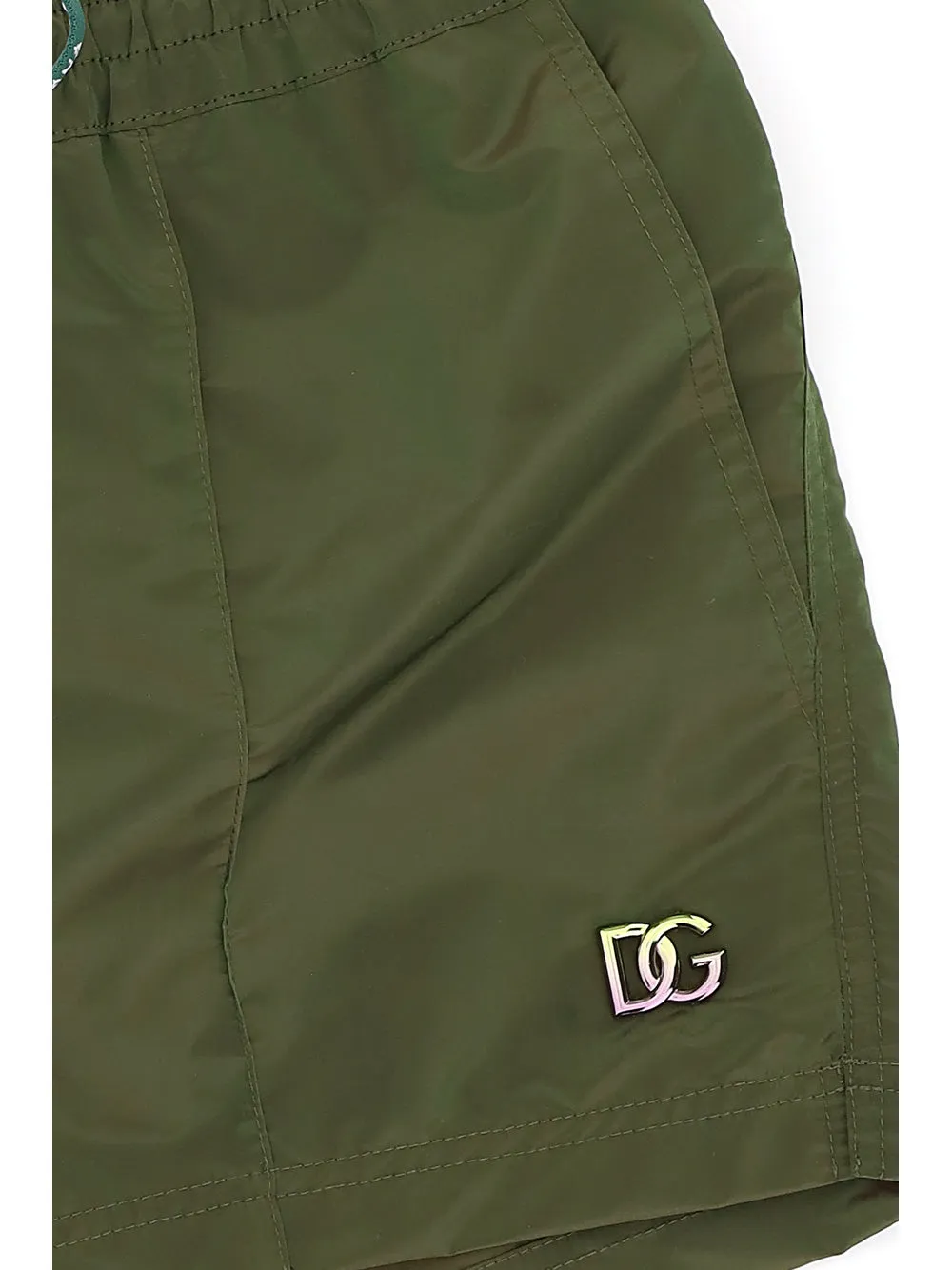Dolce & Gabbana Logo Plaque Swim Shorts