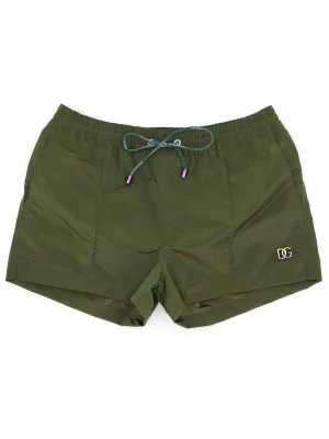 Dolce & Gabbana Logo Plaque Swim Shorts
