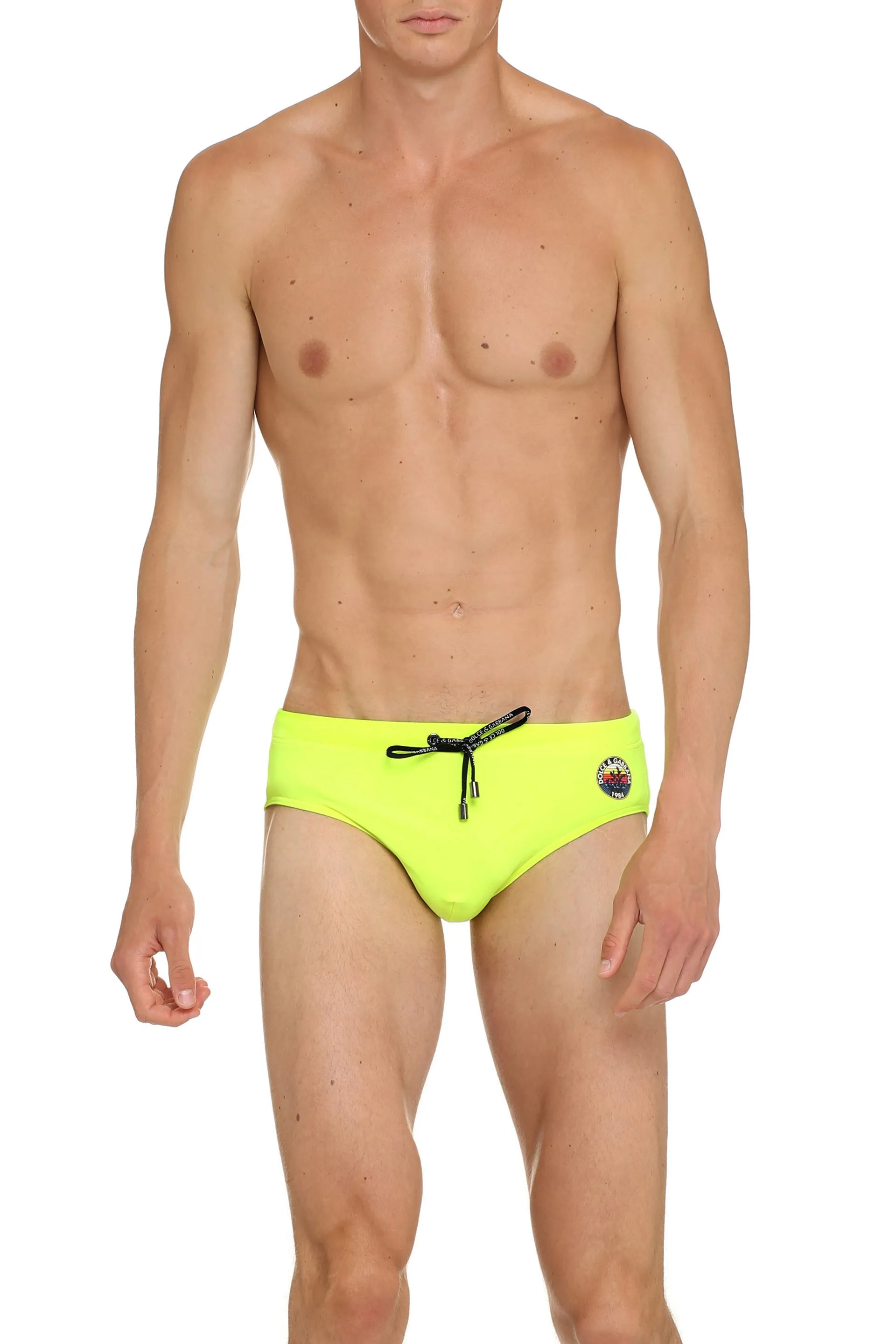 Dolce & Gabbana Logo Printed Swimming Briefs