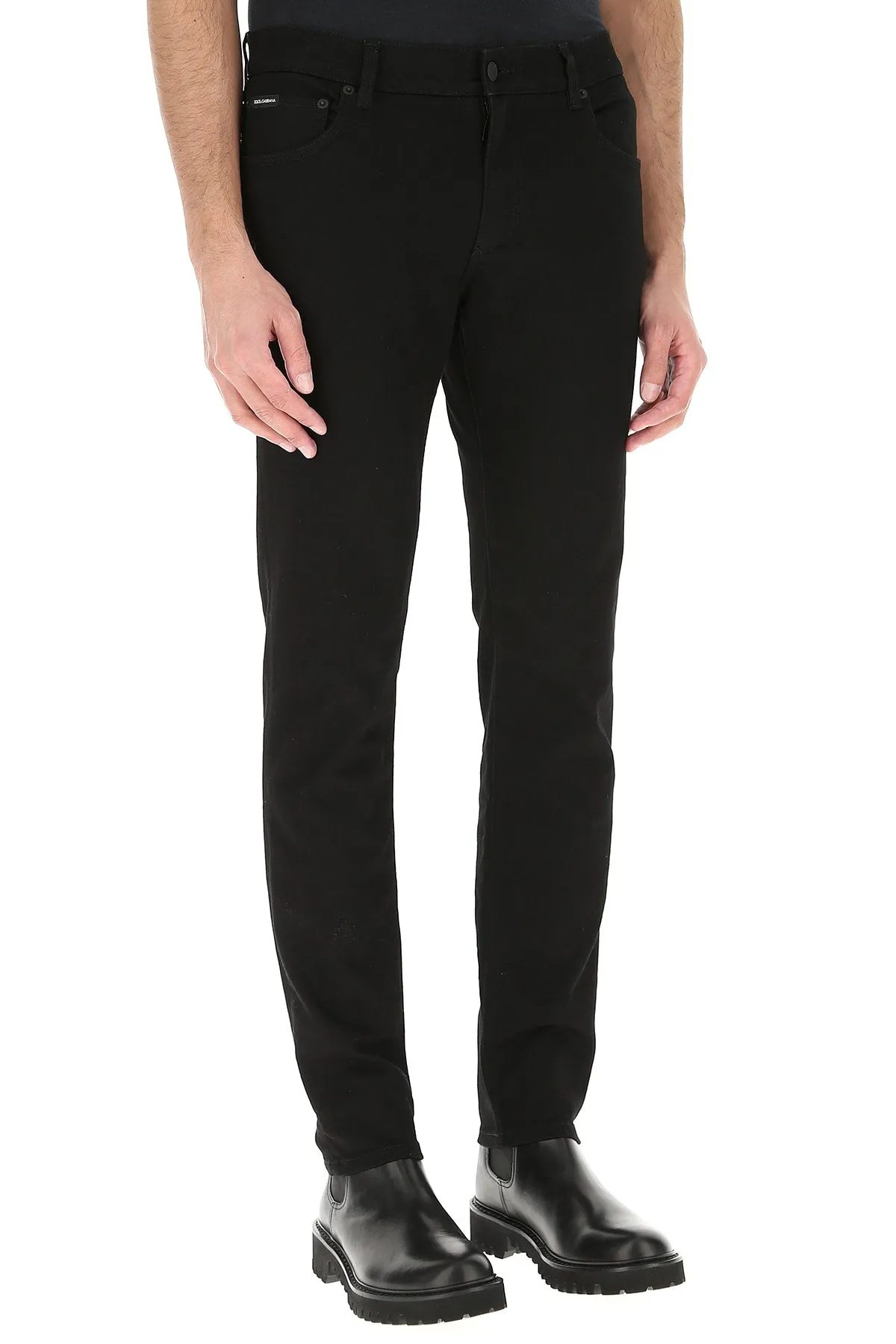 Dolce & Gabbana Logo Slim-Fit Jeans