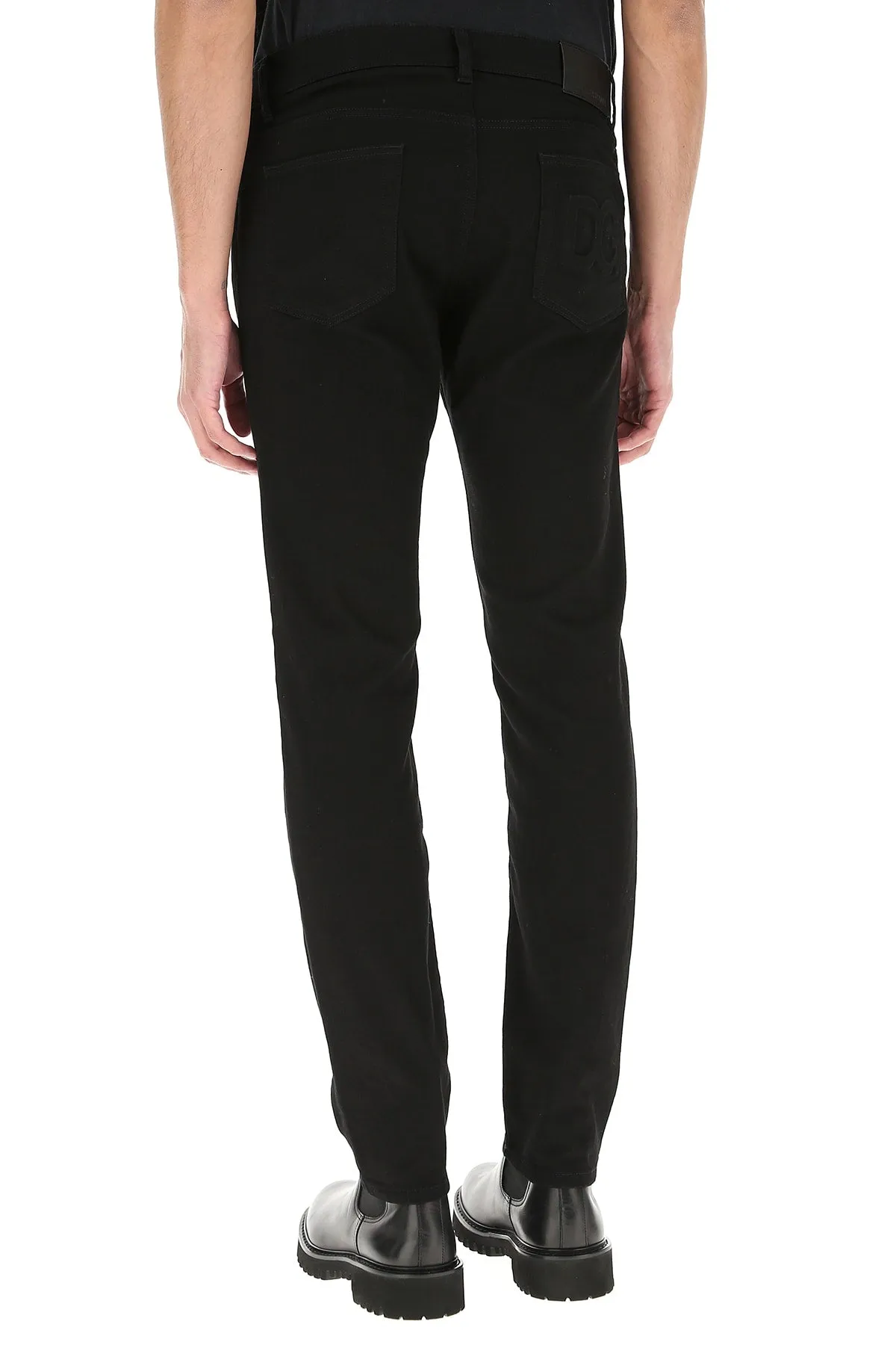 Dolce & Gabbana Logo Slim-Fit Jeans