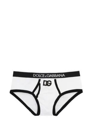 Dolce & Gabbana Low-Waisted Logo Waistband Briefs