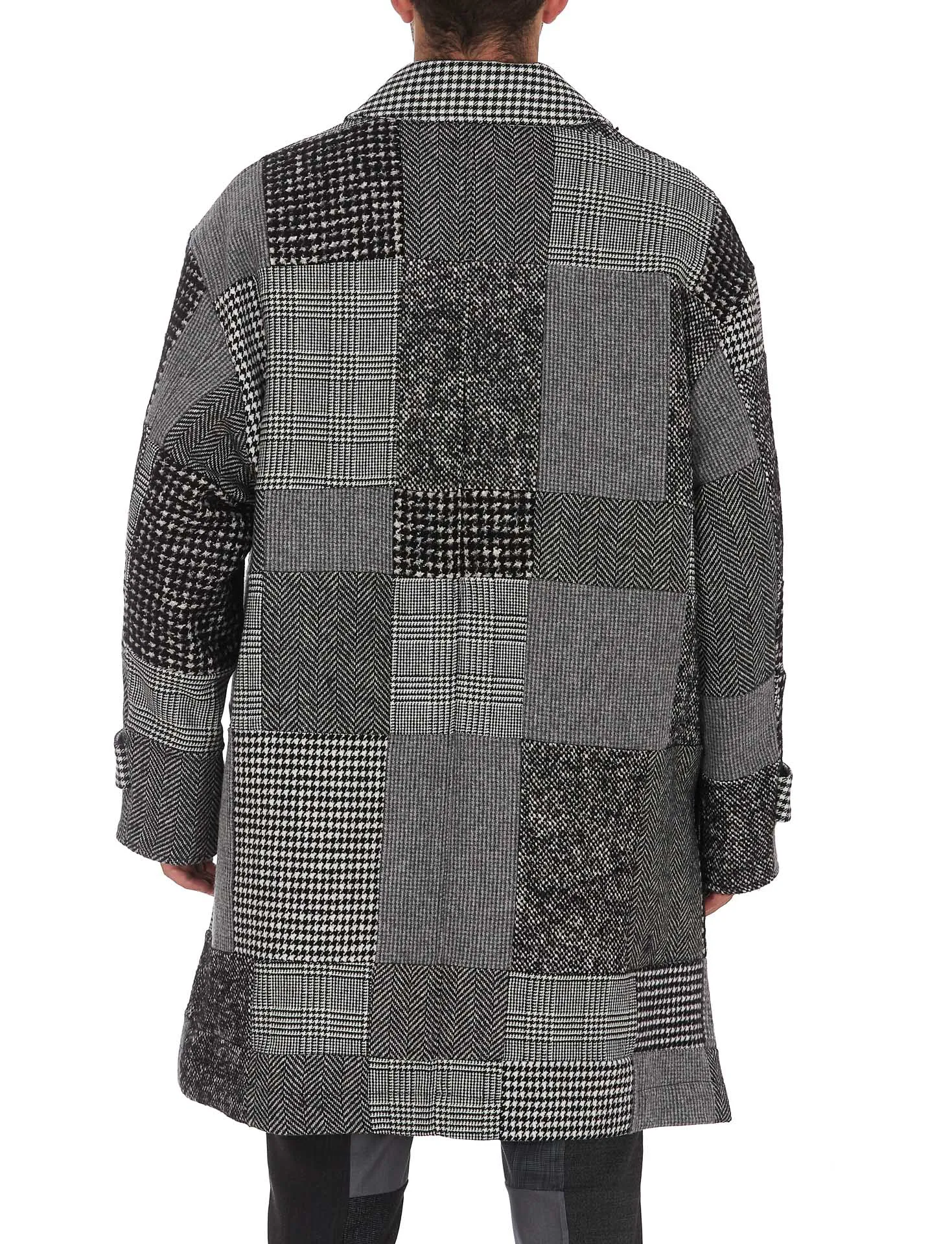 Dolce & Gabbana Patchwork Buttoned Coat