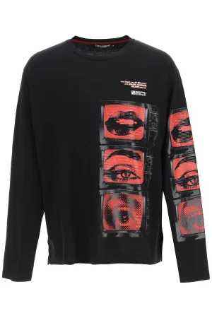 Dolce & Gabbana Printed Long-Sleeved T-Shirt