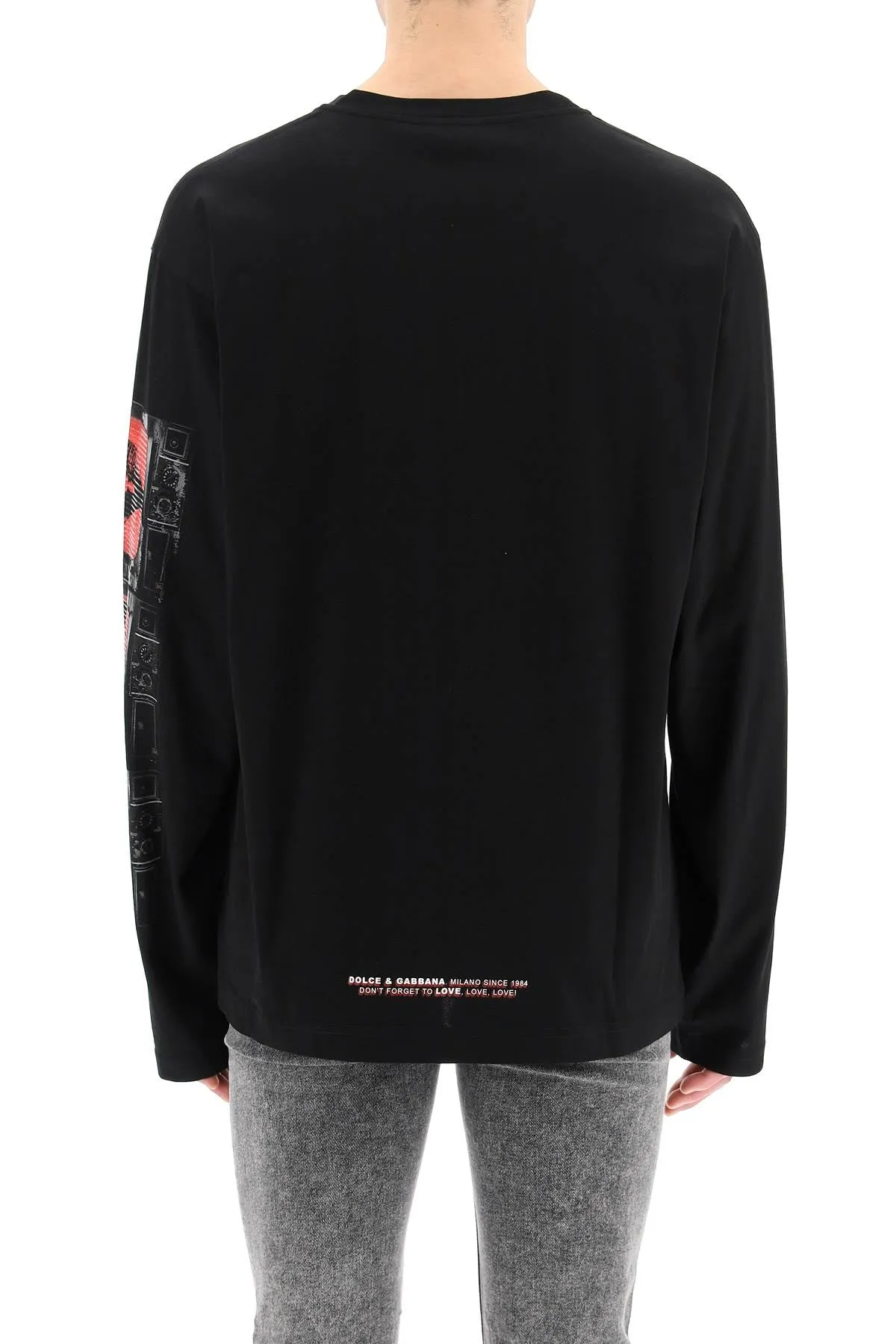 Dolce & Gabbana Printed Long-Sleeved T-Shirt
