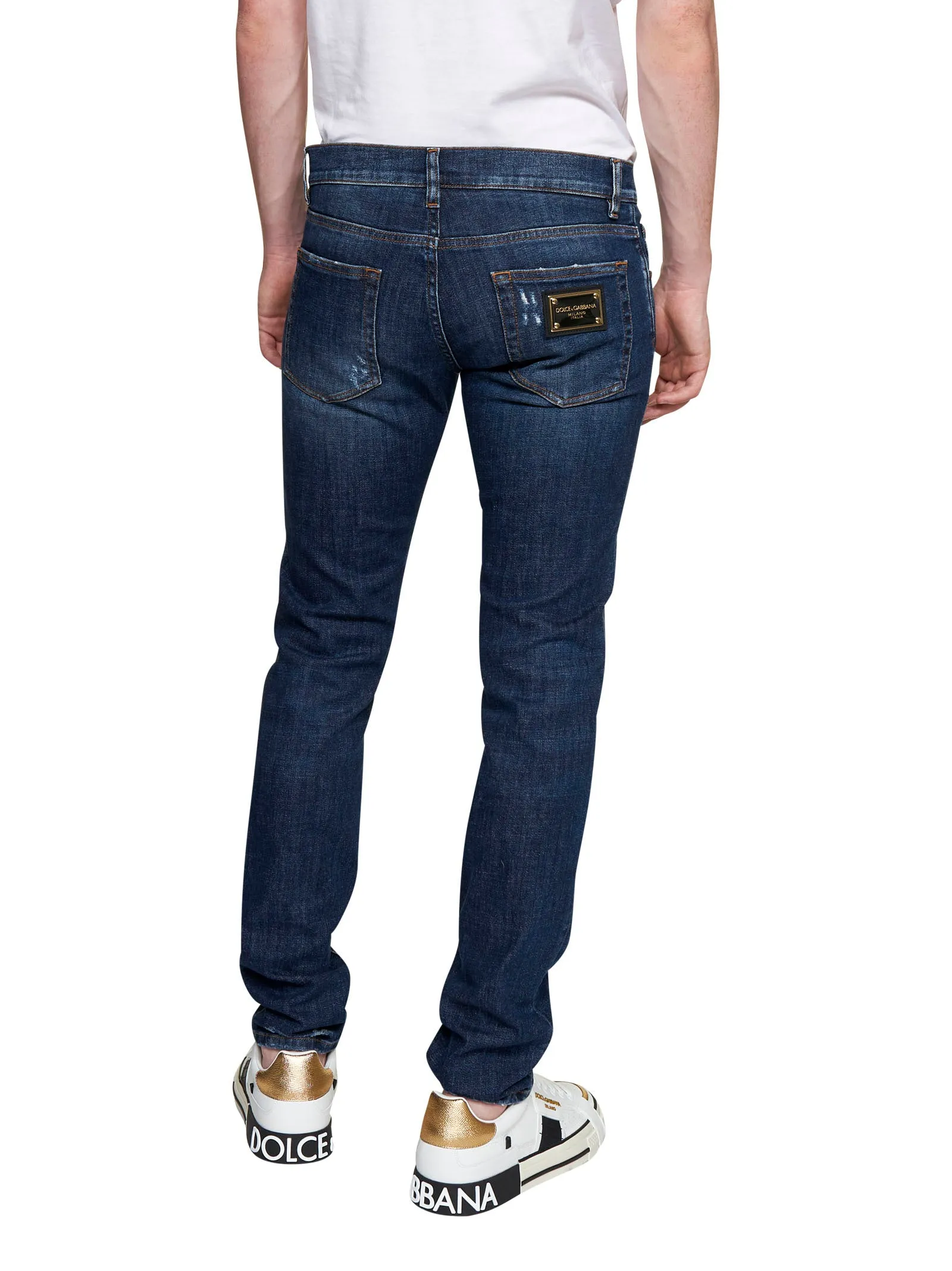 Dolce & Gabbana Stone-Washed Effect Denim Jeans