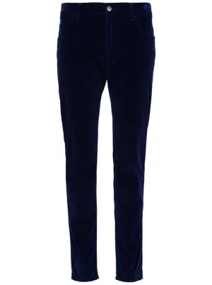 Dolce & Gabbana Velvet Straight Leg Pants