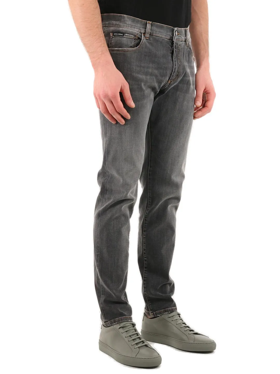 Dolce & Gabbana Wash Slim-Fit Stretch Jeans