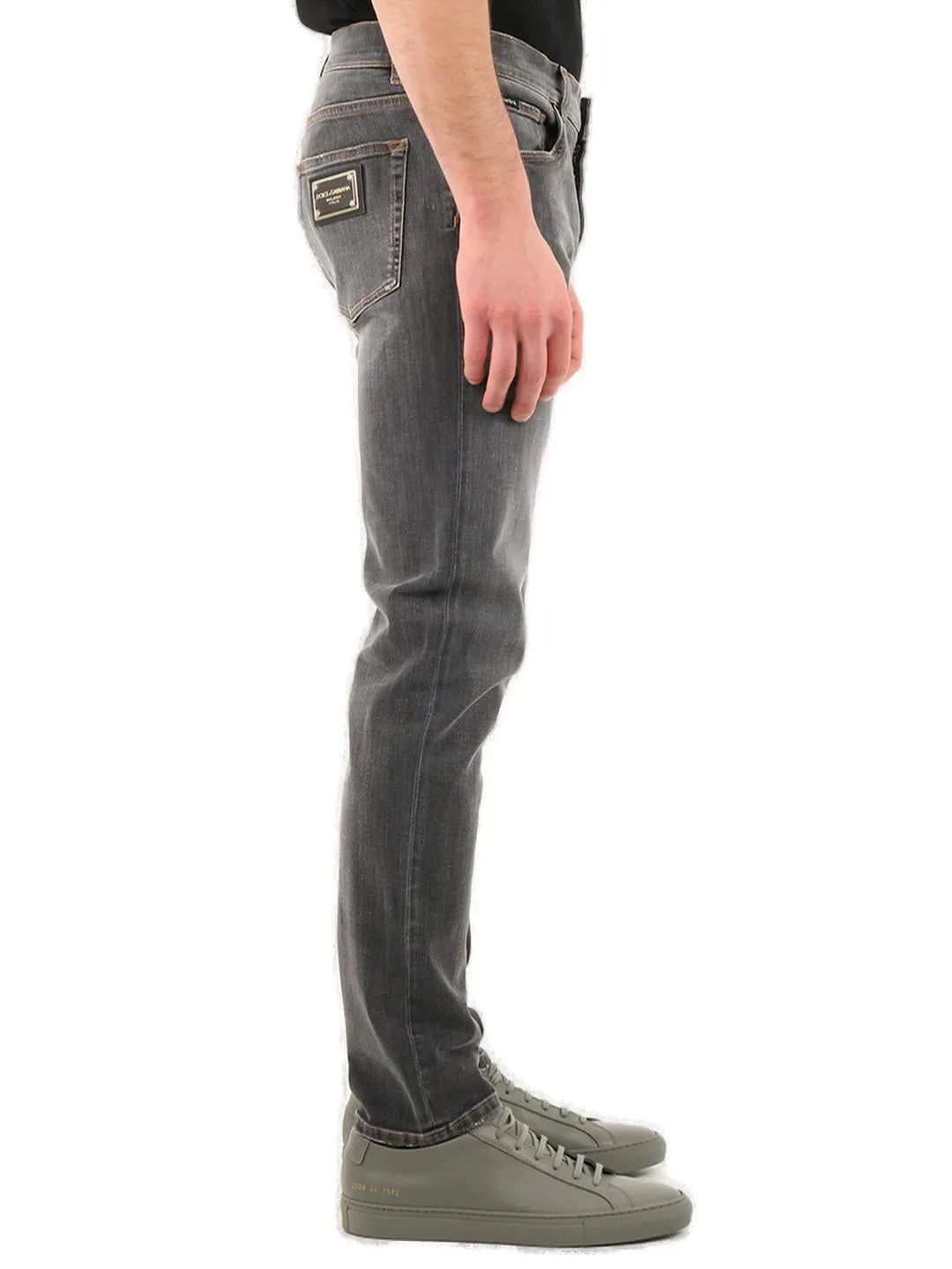 Dolce & Gabbana Wash Slim-Fit Stretch Jeans