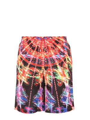Dolce Gabbana Graphic Print Drawstring Swimming Shorts