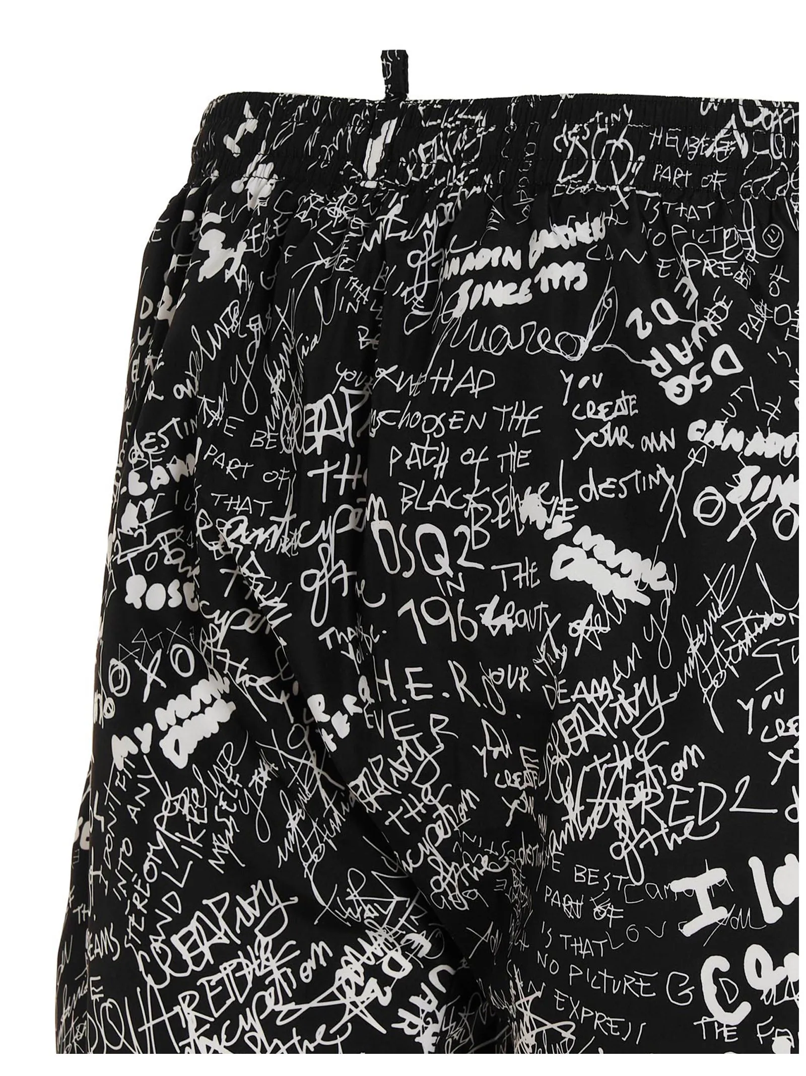 Dsquared2 Allover Graffiti Printed Swim Shorts