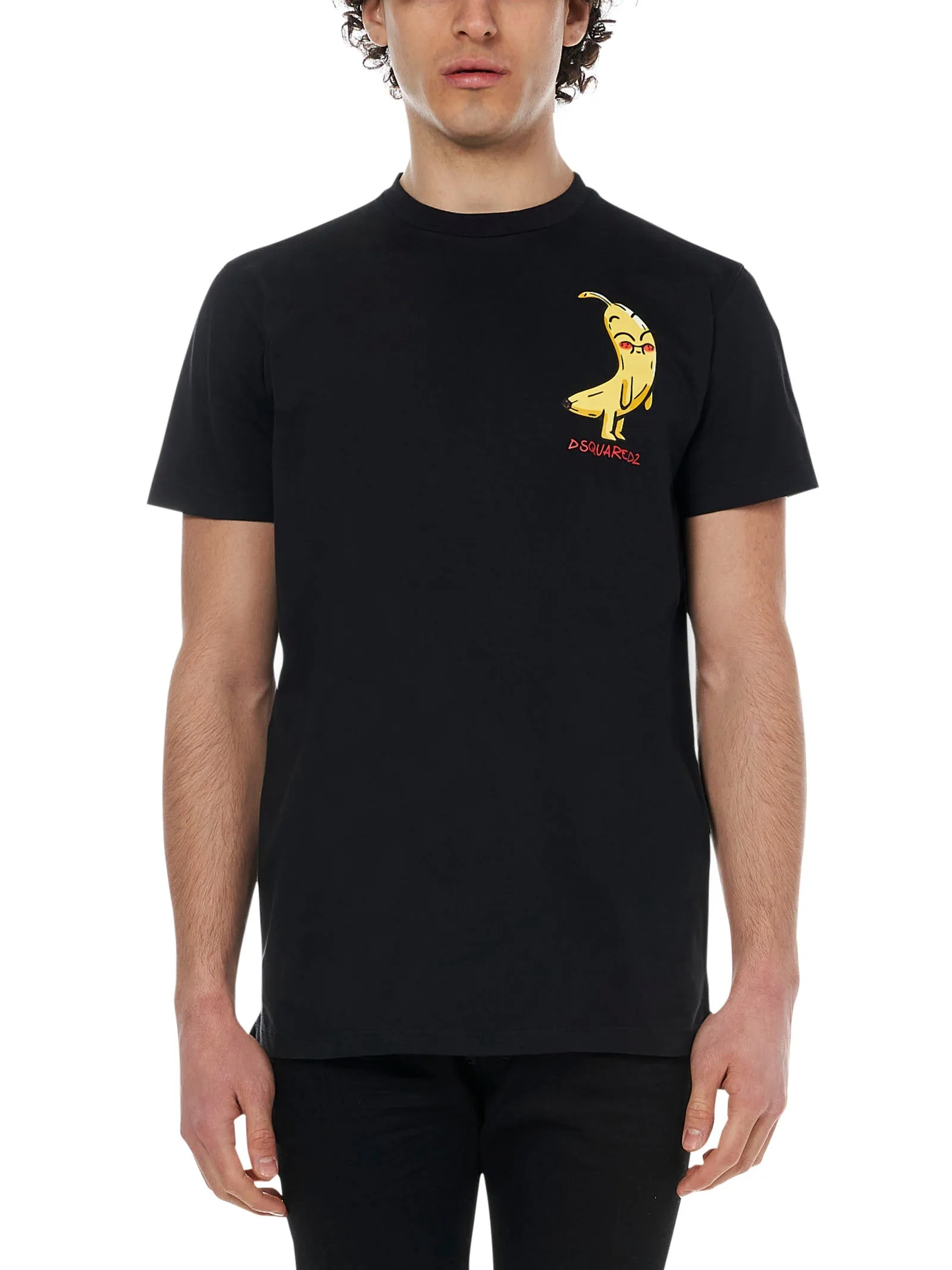 Dsquared2 Banana Print Crewneck T-Shirt