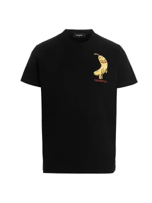 Dsquared2 Banana Print Crewneck T-Shirt