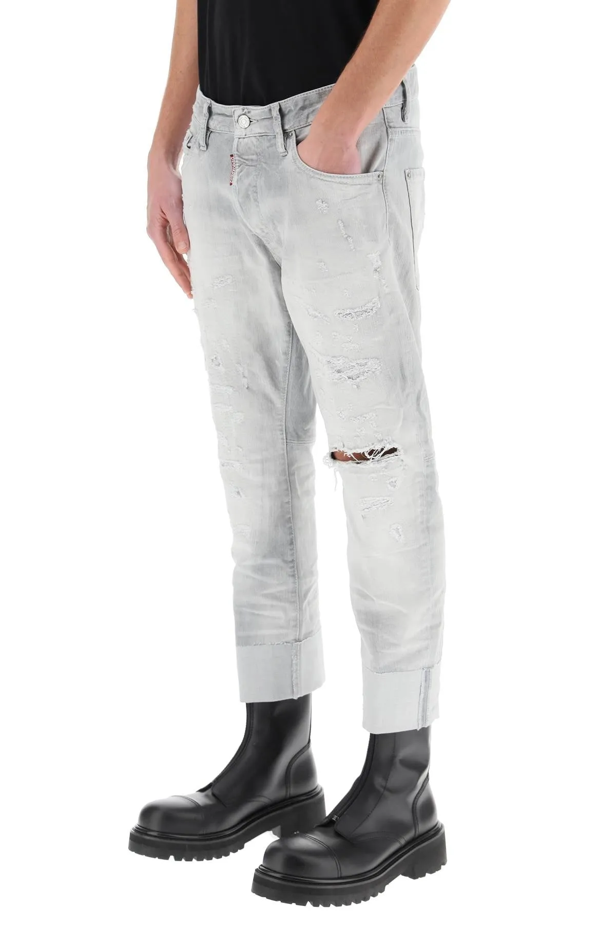Dsquared2 Distressed Cropped Jeans