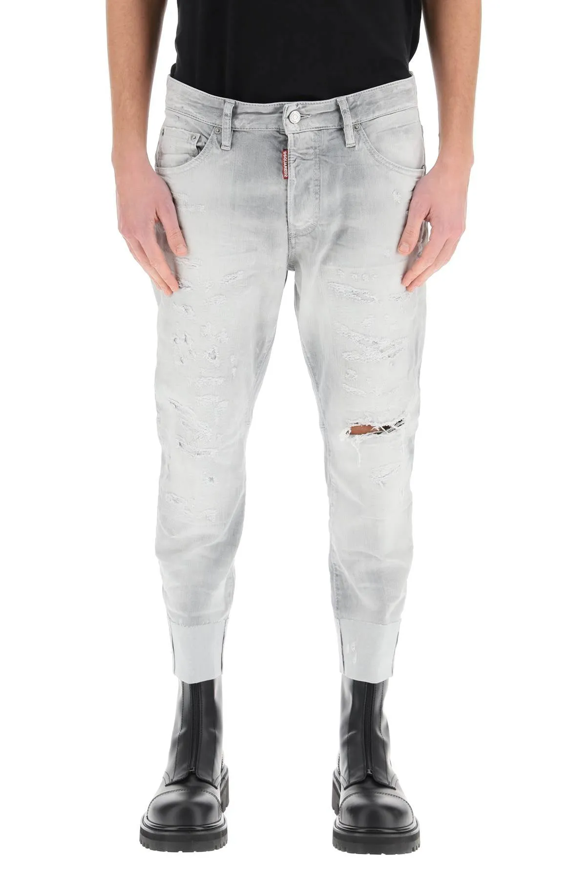 Dsquared2 Distressed Cropped Jeans
