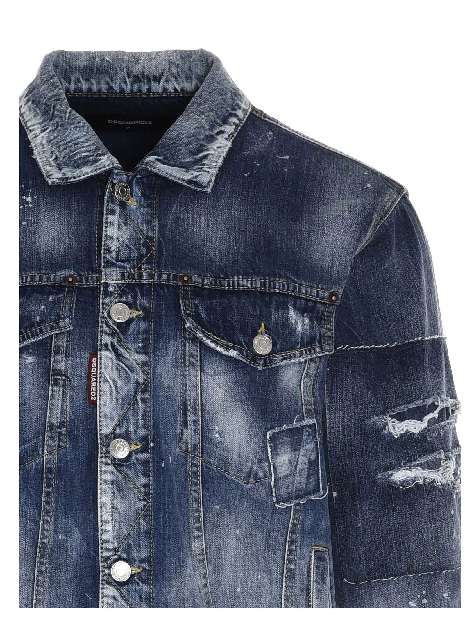 Dsquared2 Distressed Denim Jacket